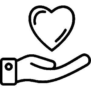 Hand mit Herz symbolisiert, was Hega Schultz im systemischen Coaching wichtig ist